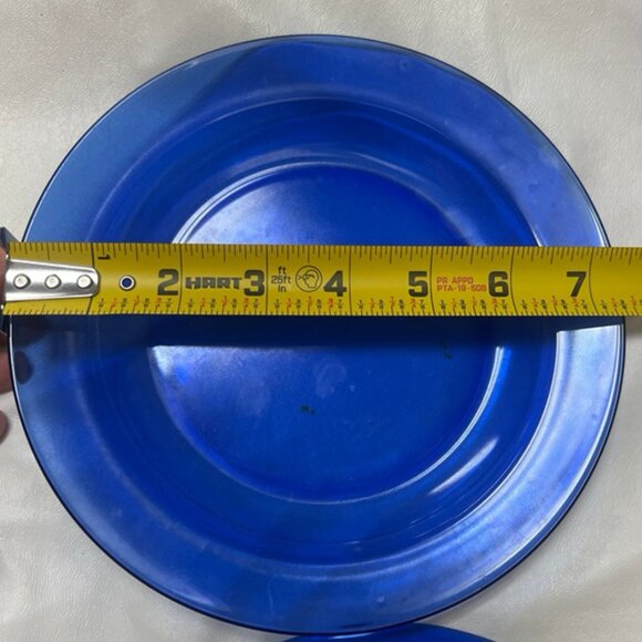 Vintage Arcoroc France Cobalt Blue Glass Plate Dinner & Deserts Plate 7.5" - Picture 1 of 6